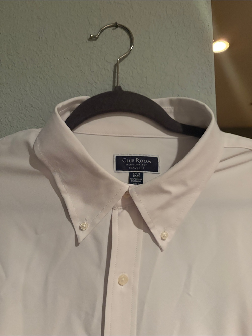 Club Room Men's Crisp White Button-Down Dress Shirt